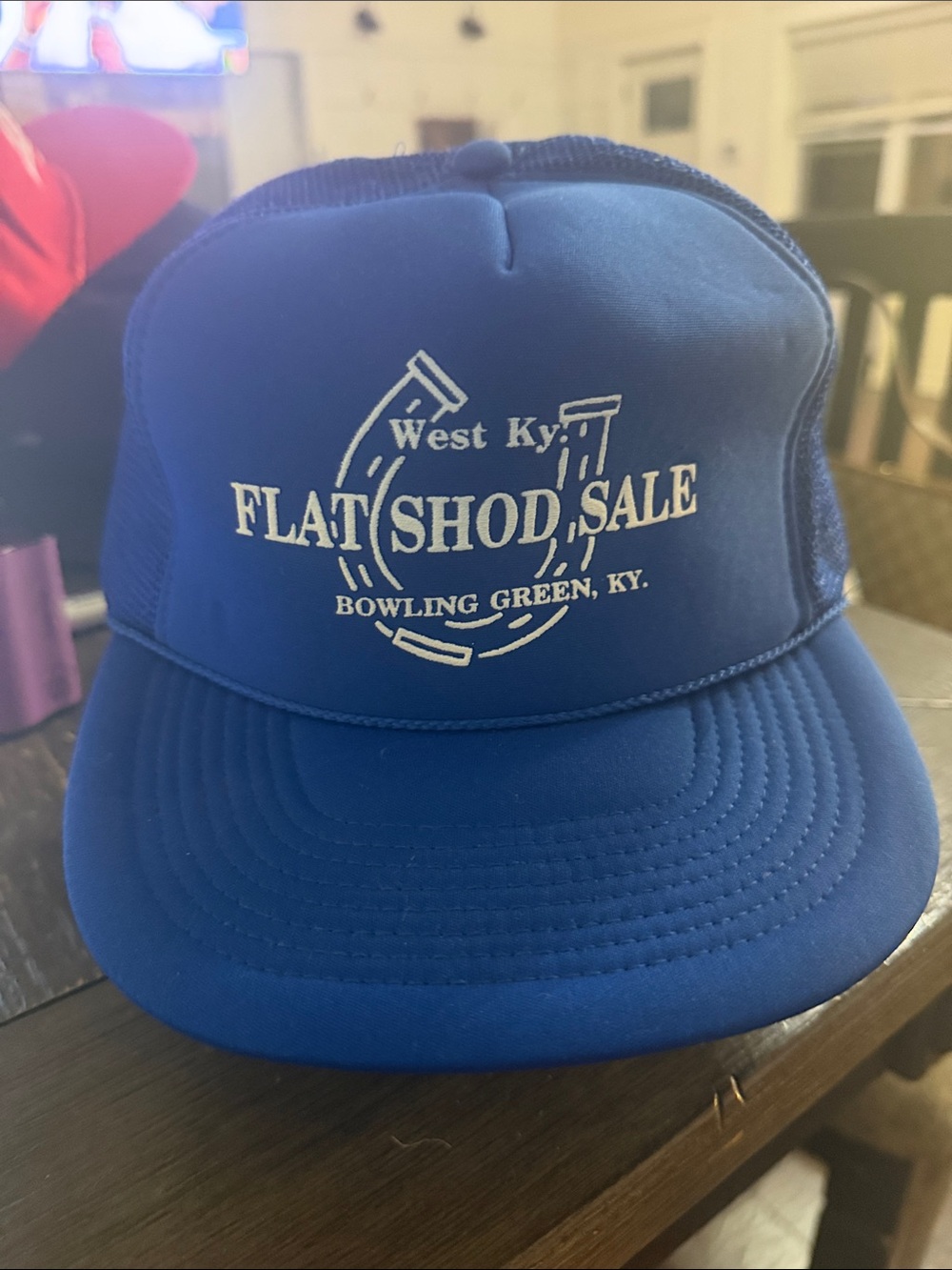 Flat Shod Sale Blue Trucker Hat - Bowling Green KY